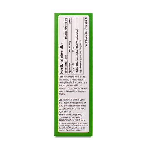 Organic Wild Oregano Oil C80 Advanced (Undiluted) 5ml