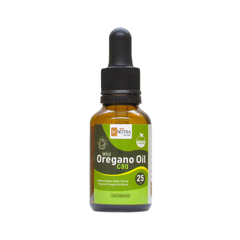 Organic Wild Oregano Oil C80 25ml 438 Servings SC Nutra