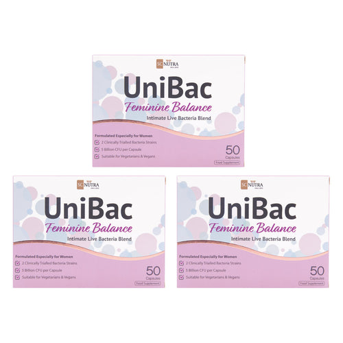 Bundle Offer - UniBac Feminine Balance Live Unified Bacteria (3 Pack)