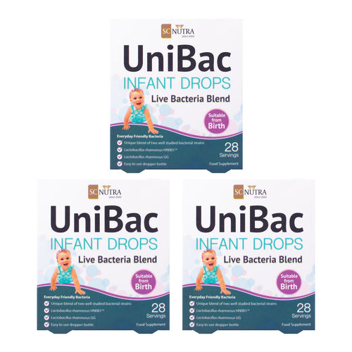 Bundle Offer - UniBac Infant & Baby Drops Live Bacteria Blend (3 Packs)