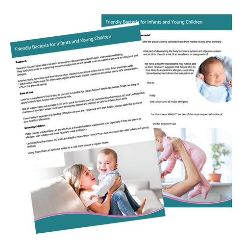 ZPOS009 Leaflet - UniBac Infant Drops A5 (10 Pack)
