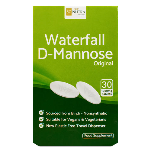 Waterfall D-Mannose Tablets (30 x 1000mg) – New Cardboard Handy Pack