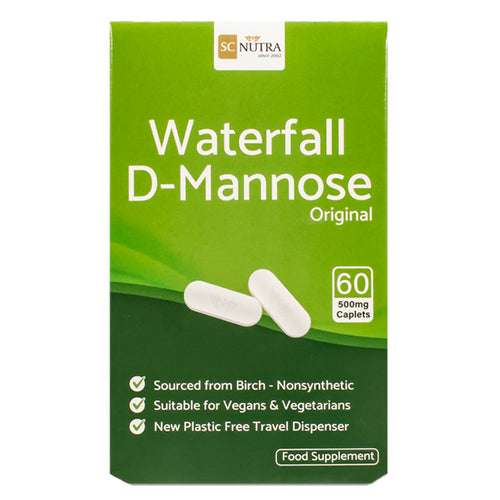 Waterfall D-Mannose Caplets - 60 Capsule size tablets