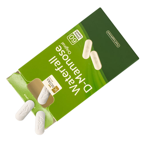 Waterfall D-Mannose Caplets - 60 Capsule size tablets