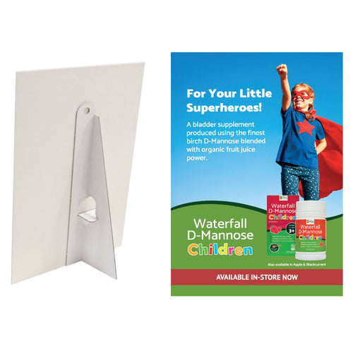 ZPOS002 Strut Card - Waterfall D-Mannose Children A5