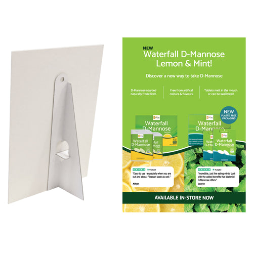 ZPOS015 Strut Card - Waterfall D-Mannose Lemon and Mint A5