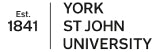 york st johns university logo