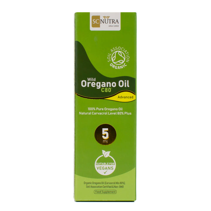 Organic Wild Oregano Oil C80 Advanced (Undiluted) 5ml SC Nutra