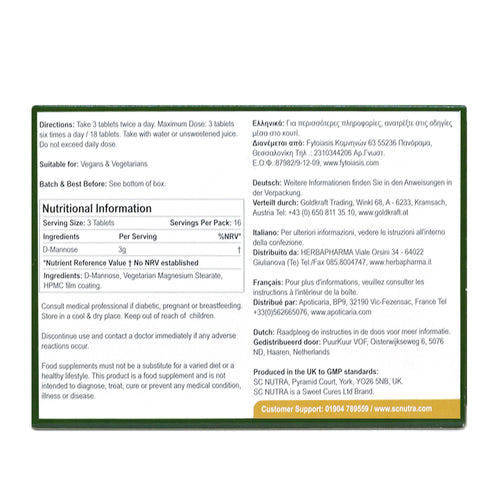 D-Mannose Tablets Urinary Health Waterfall D-Mannose Tablets 30 X 1000mg | New Dmannose Powder